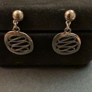 Silver tone Clip-on Earrings